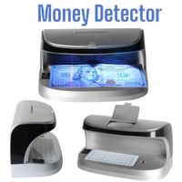 Detector De Billetes Verdaderos Luzuv Blanca Lupa Recargable