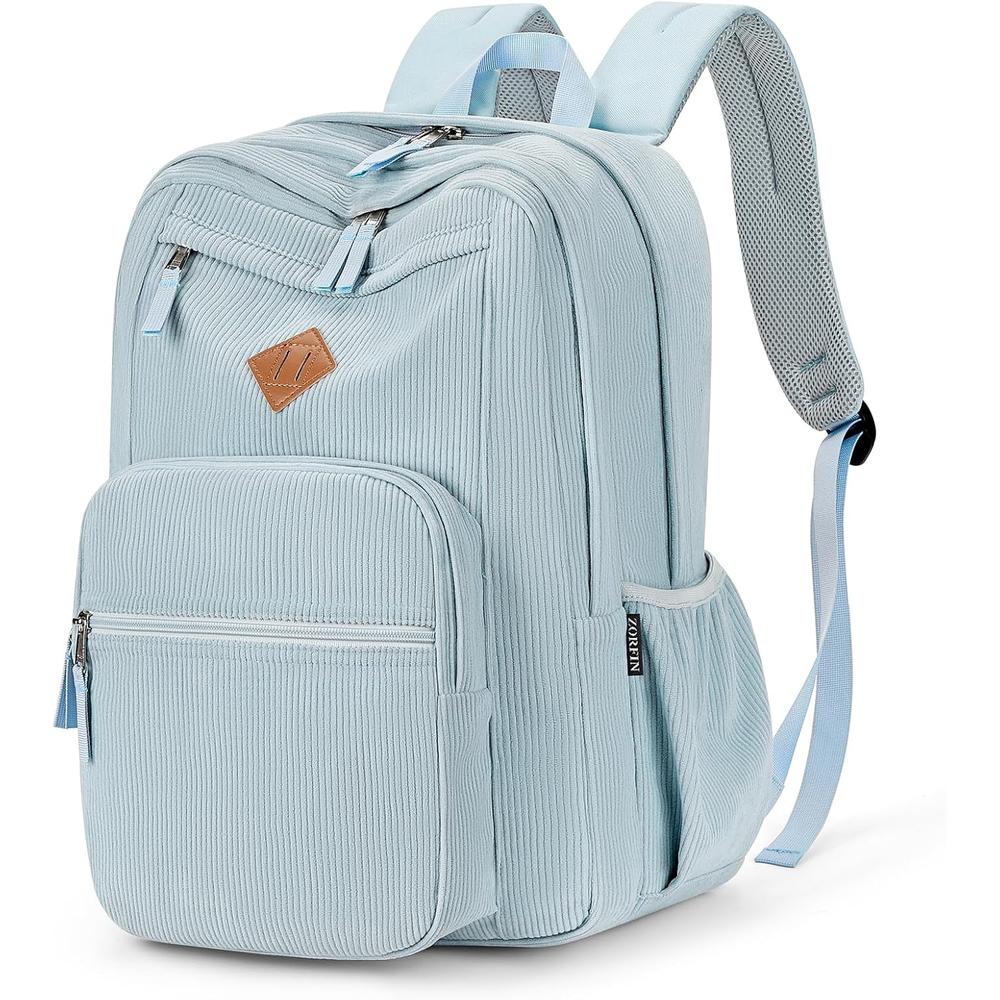 MOCHILA ZORFIN 16.5'' / 42 CM | SKY BLUE CORDUROY