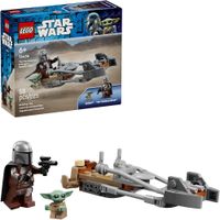 LEGO STAR WARS MANDALORIANO Y MOTO SPEEDER DE GROGU 75436
