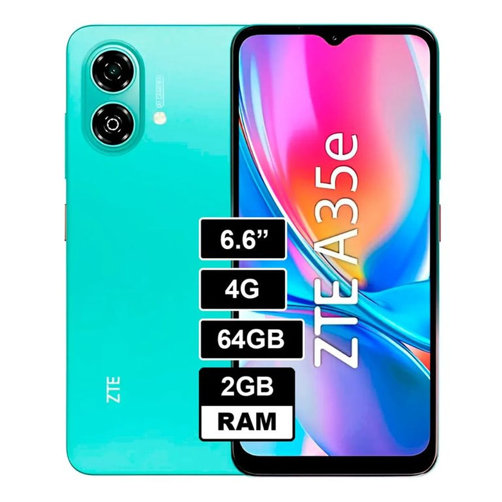 CELULAR ZTE BLADE A35e 2-4 GB 64 GB Verde