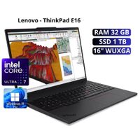 LAPTOP LENOVO THINKPAD E16  INTEL CORE ULTRA 7 255H  Ram 32 GB SSD 1TB  -21SS000KLM
