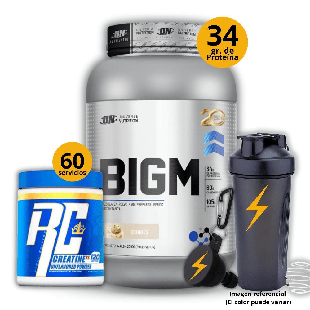 Ganador de masa Big M de 2kg Galleta - Creatina Ronnie Coleman de 300gr - regalos