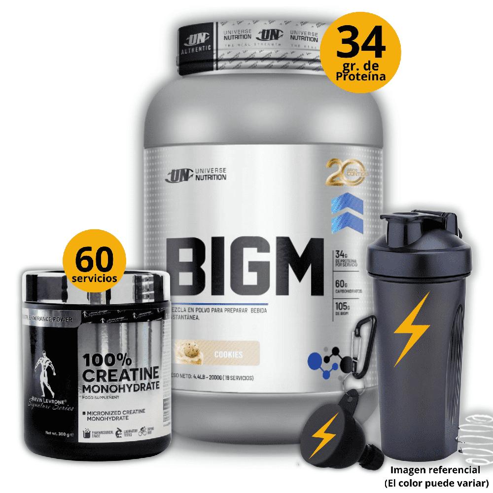 Ganador de masa Big M de 2kg Galleta - Creatina Kevin Levrone de 300gr - regalos