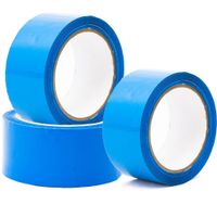 Cinta de Embalaje de Colores 200 Yardas 6 Und Celeste