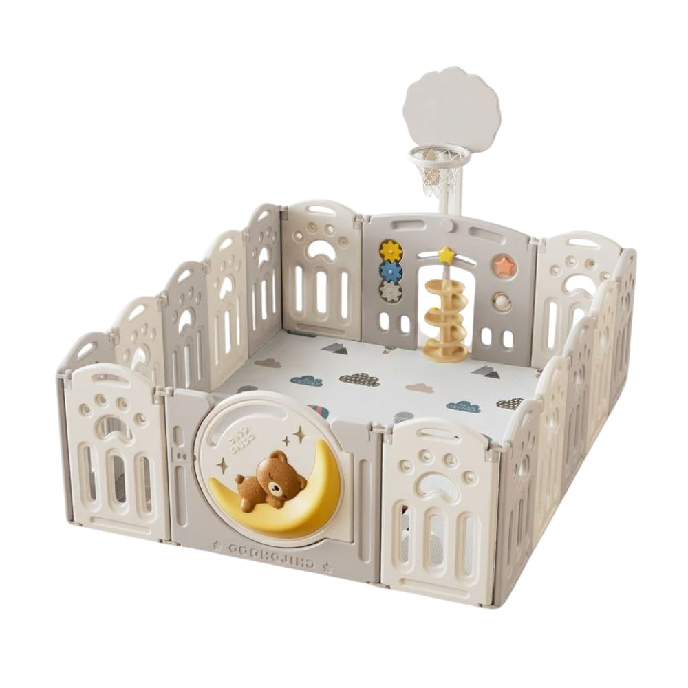 Corral osito con luna gris