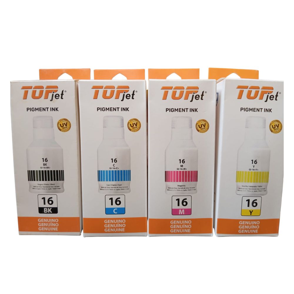 TINTA CANON GI-16 COMPATIBLE JUEGO COMPLETO PARA MAXIFY GX6010  GX7010