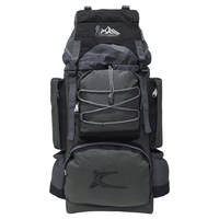 Mochila Campera Kengar Modelo N.3 Plomo - Negro