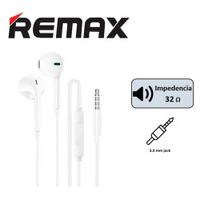 AUDIFONOS REMAX RM-702A JACK 3.5MM BLANCO