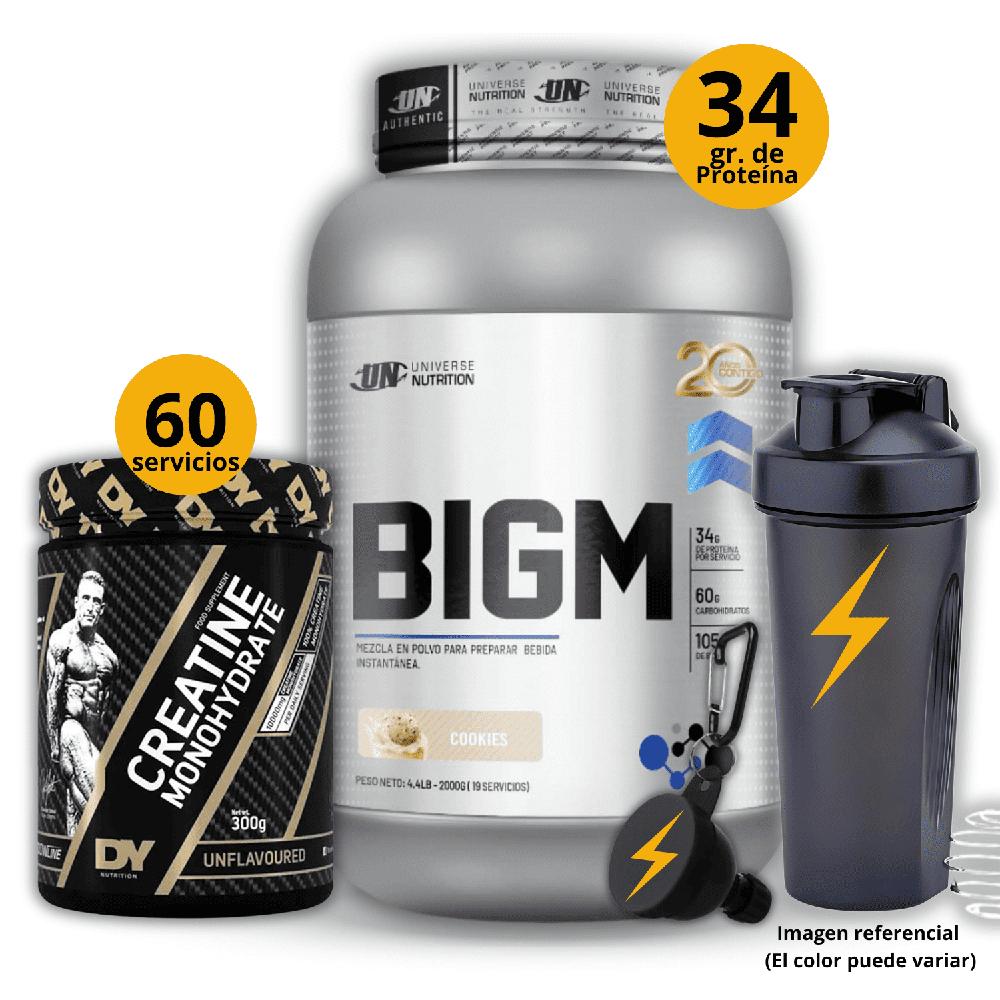 Ganador de masa Big M de 2kg Galleta - Creatina DY de 300gr - regalos
