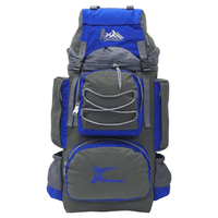 Mochila Campera Kengar Modelo N.3 Plomo - Azulino