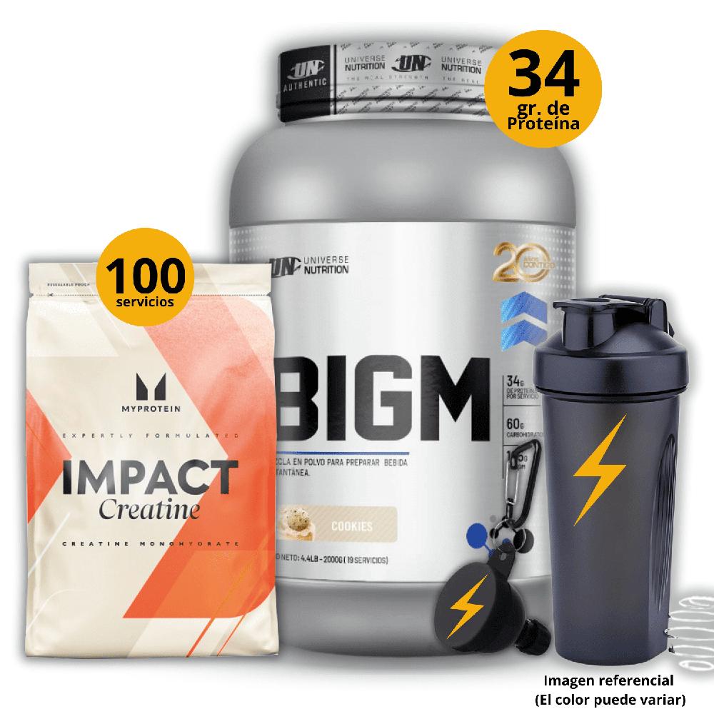 Ganador de masa Big M de 2kg Galleta - Creatina Myprotein de 500gr - regalos