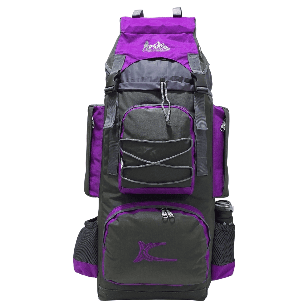 Mochila Campera Kengar Modelo N.3 Plomo - Uva