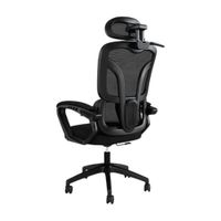 Silla de Oficina con Malla Con Apoyabrazos y Soporte Suave Negro