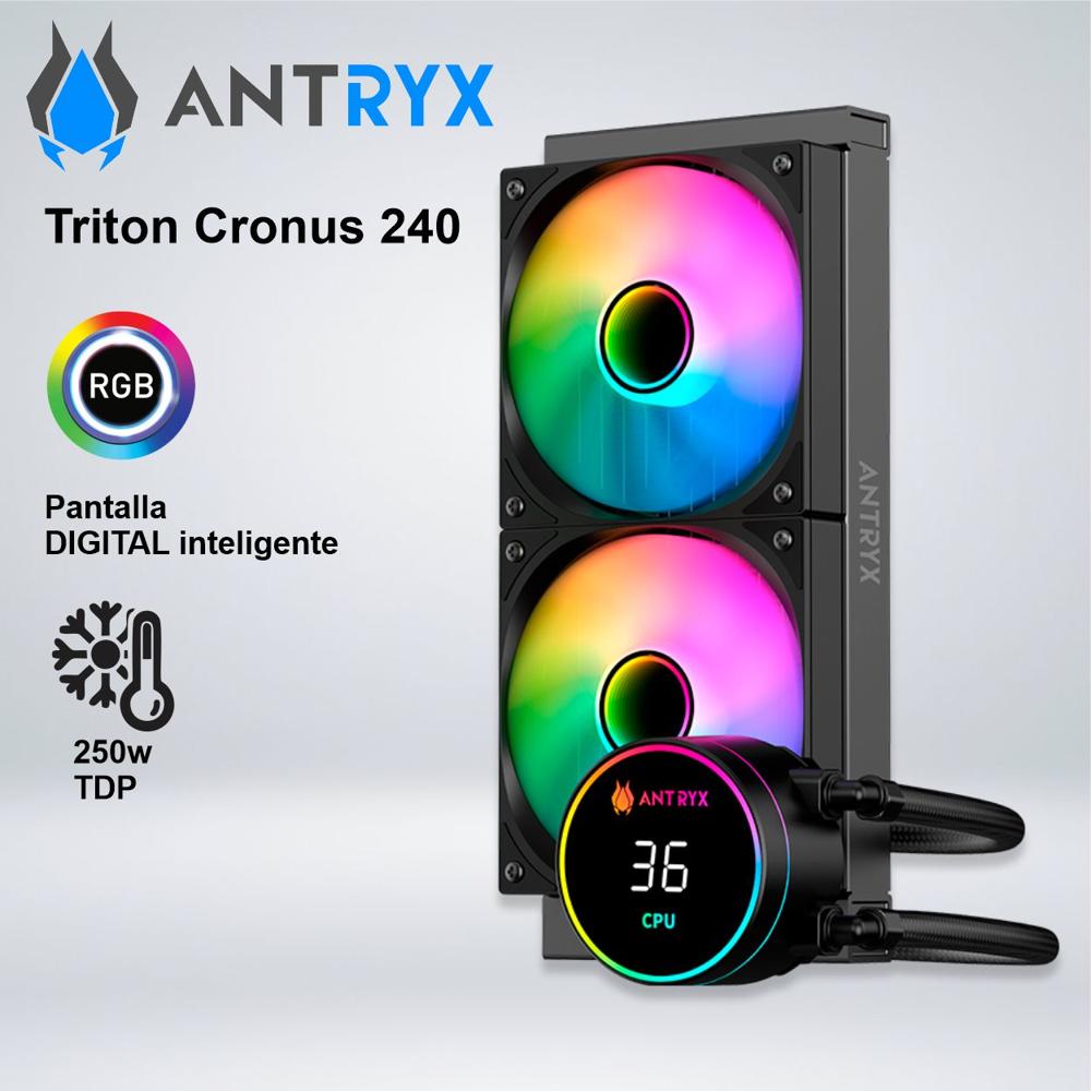 SISTEMA DE ENFRIAMIENTO LIQUIDO ANTRYX TRITON CRONUS 240 BLACK ARGB
