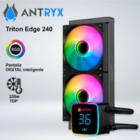 SISTEMA DE ENFRIAMIENTO LIQUIDO ANTRYX TRITON EDGE 240 BLACK ARGB