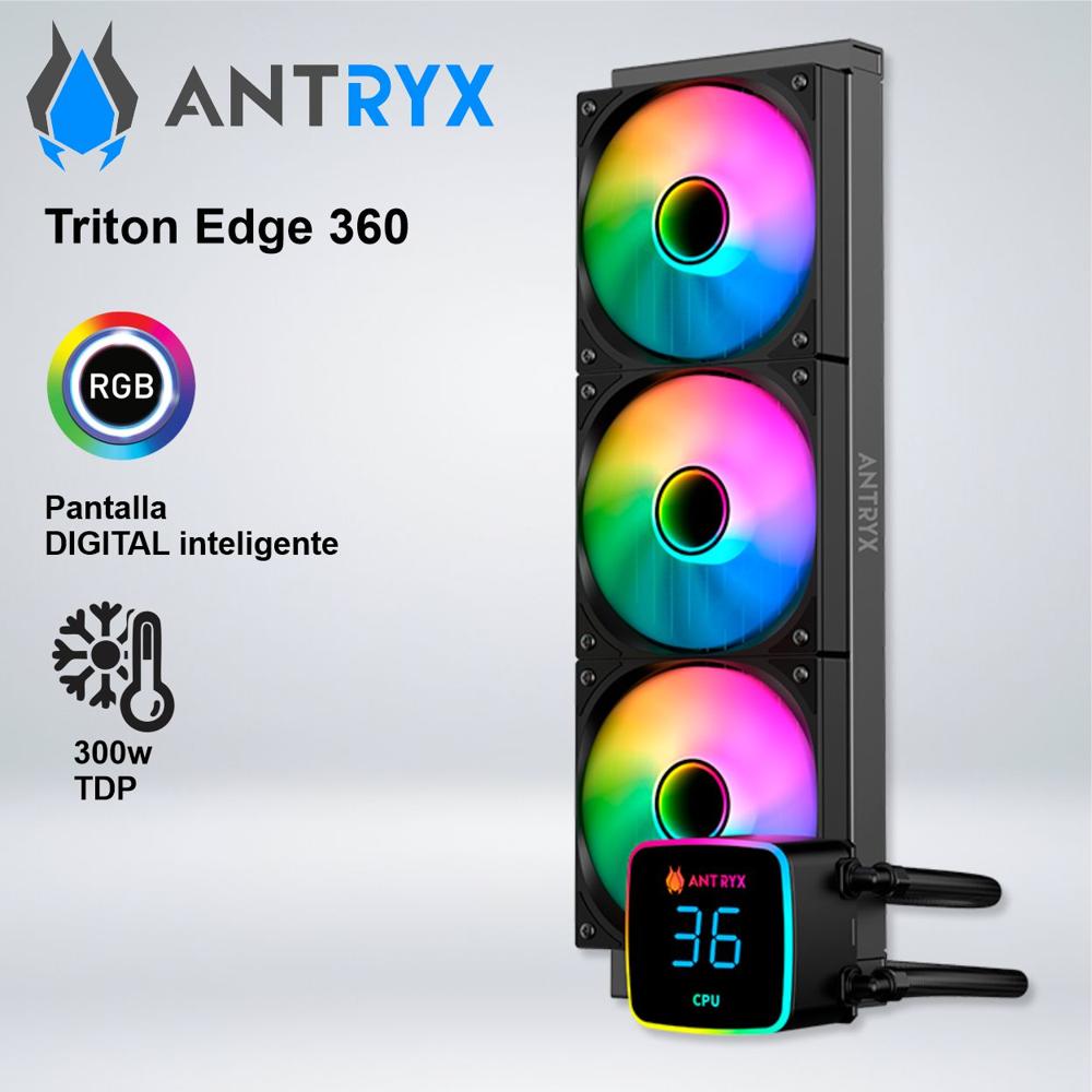 SISTEMA DE ENFRIAMIENTO LIQUIDO ANTRYX TRITON EDGE 360 BLACK ARGB