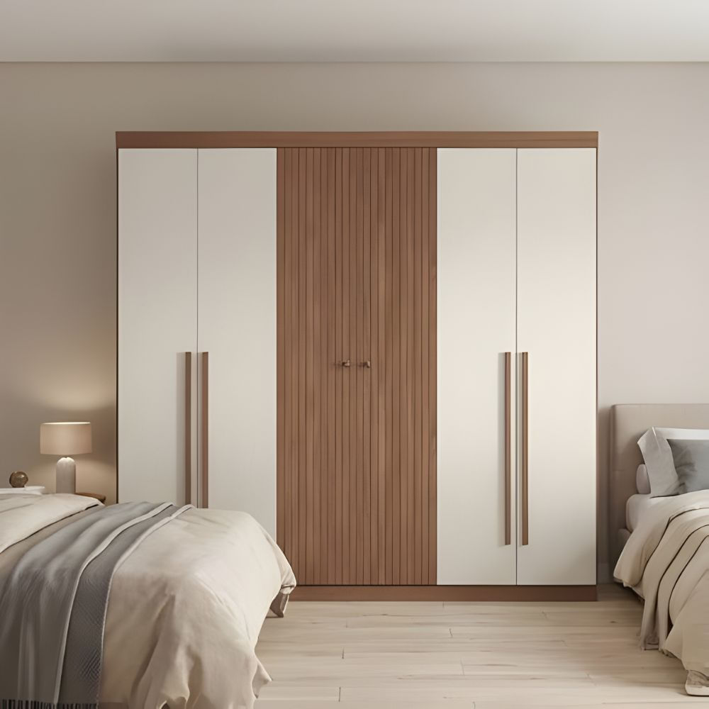 Ropero Runa 6 puertas Marrón y Blanco | Masiva Home