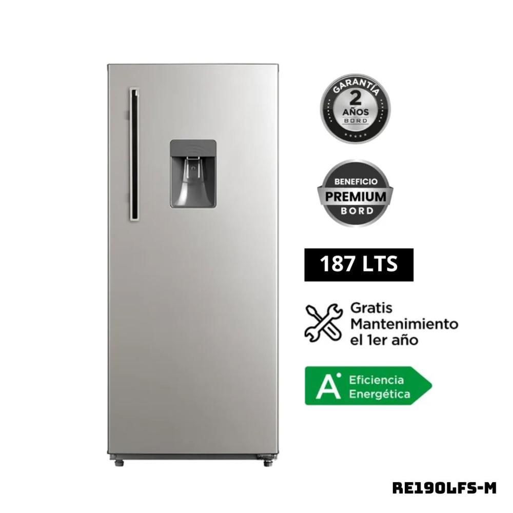 REFRIGERADORA BORD 187 L CON DISP DE AGUA PLATEADO - RE190LFS-M
