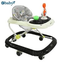 Andador con Bandeja Interactiva para Bebés -CRISTAL- Negro CRISTAL-001