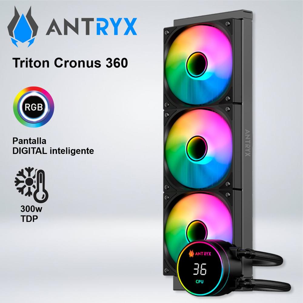 SISTEMA DE ENFRIAMIENTO LIQUIDO ANTRYX TRITON CRONUS 360 BLACK ARGB