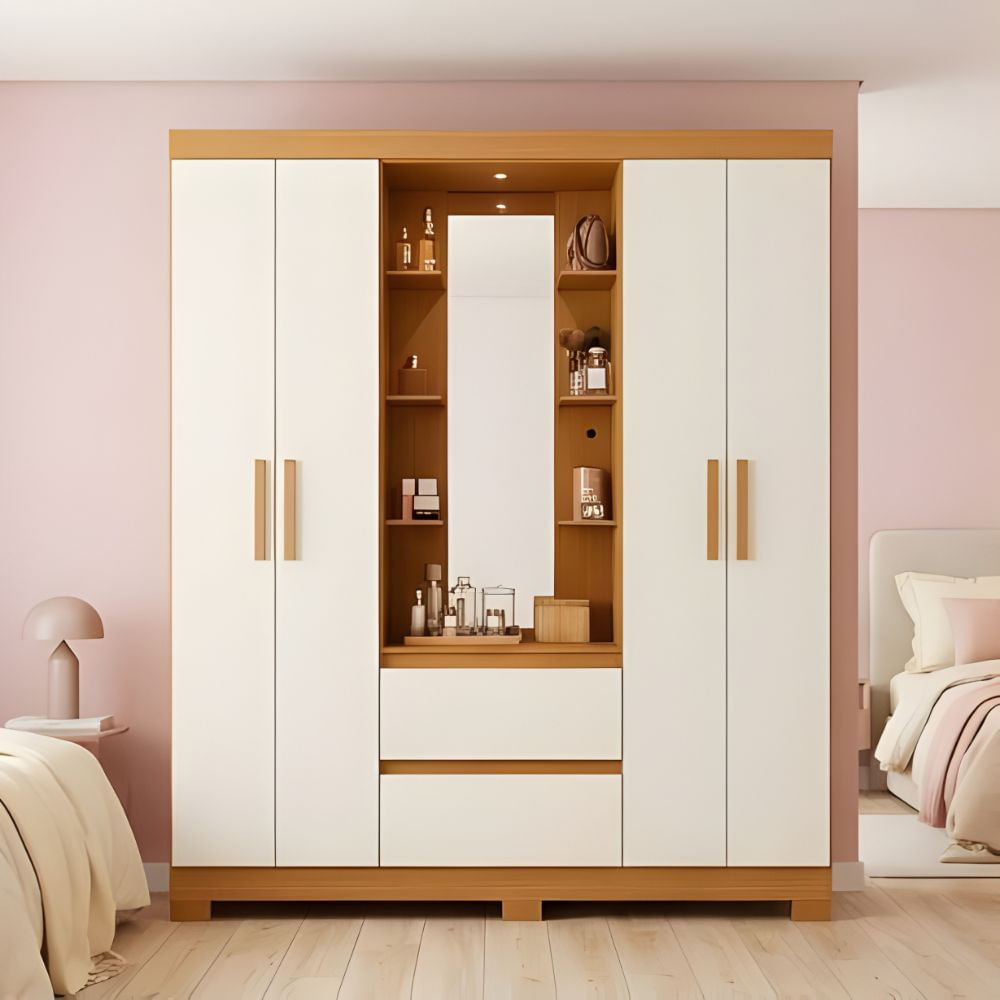 Ropero Moro 4 puertas Marrón y Blanco | Masiva Home