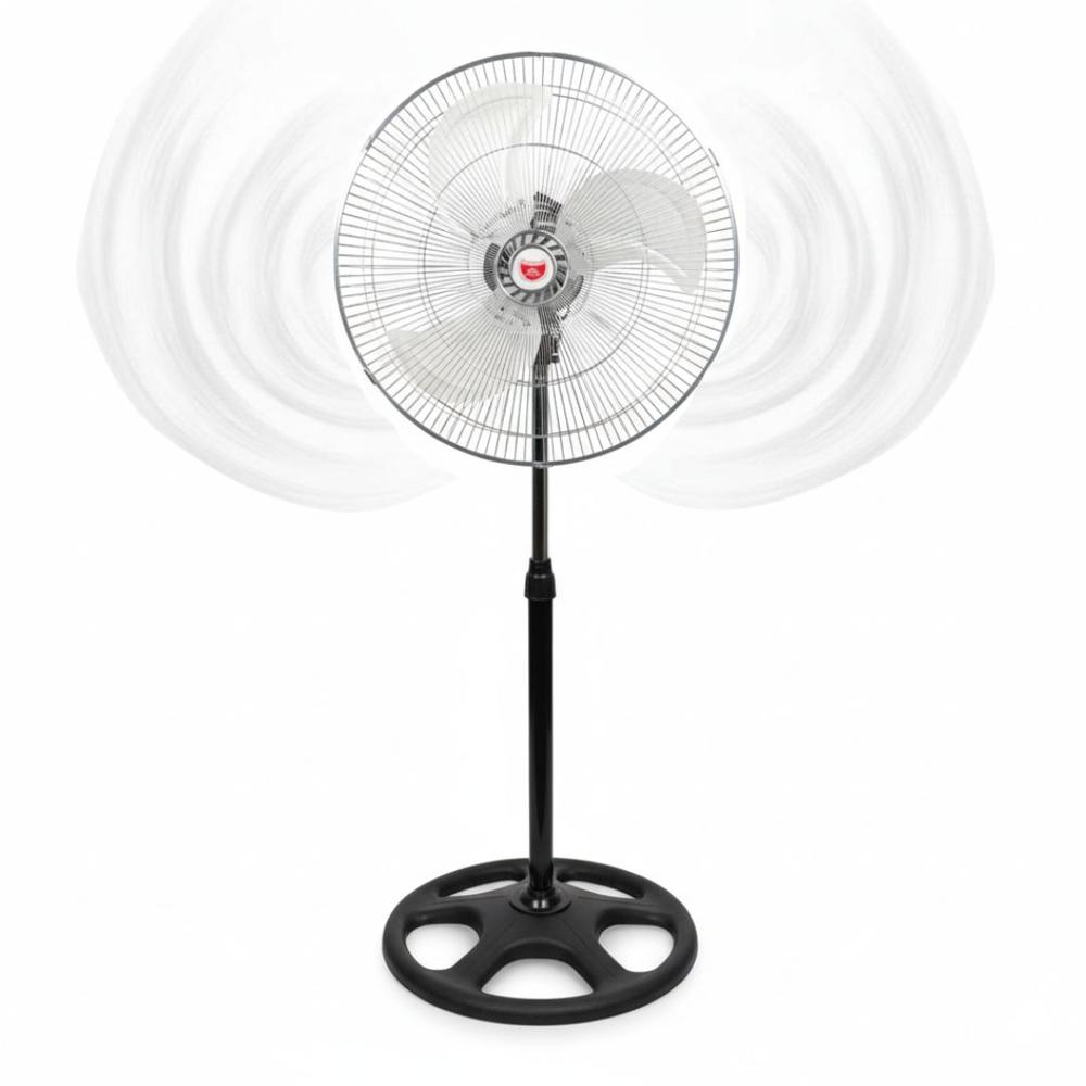 Ventilador Pedestal Grande 130x50cm Alta Potencia 100W 3 Aspas y 3 Velocidades