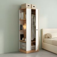 Ropero Kira 1 puerta Marrón y Blanco | Masiva Home