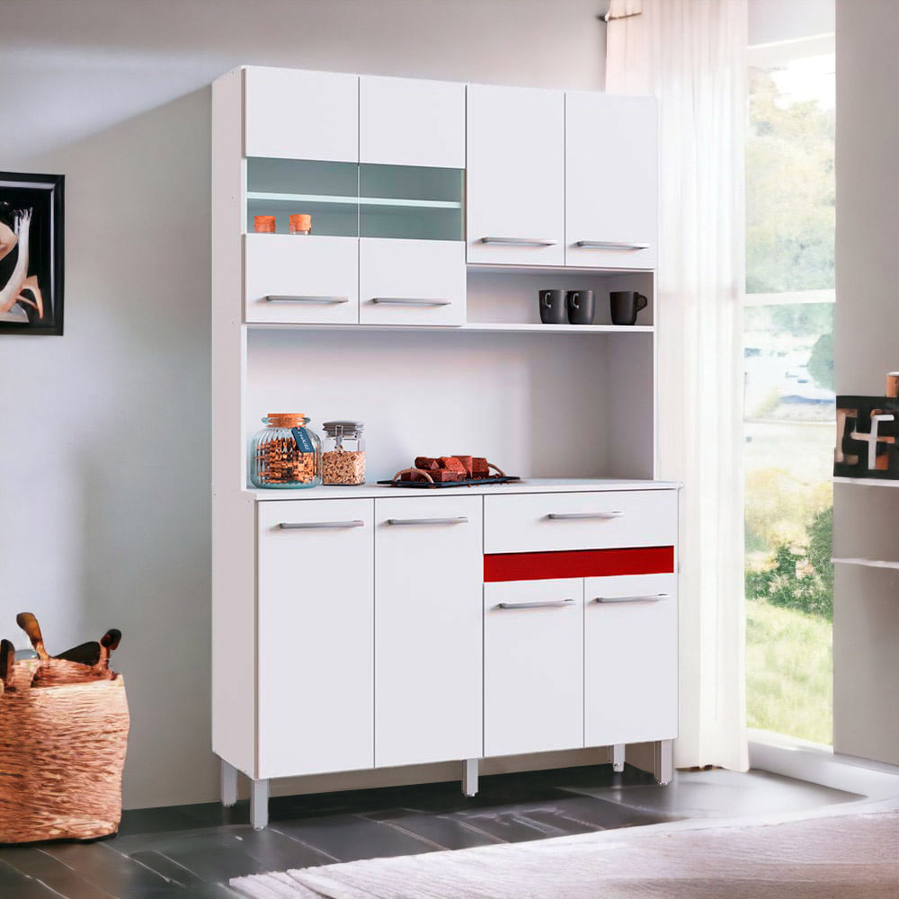 Mueble Alacena de Cocina New Carolina 120cm MDP Orange
