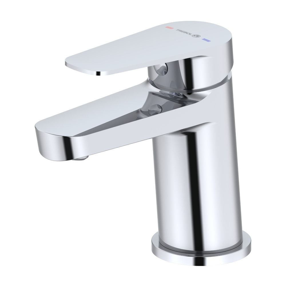 Mezcladora Monocomando de Lavatorio Monocomando Baja Eros Cromada Trebol