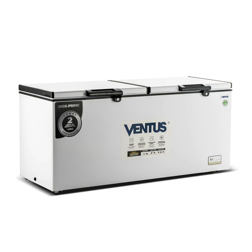 Congeladora Ventus Ctd-600 600L Acero Inoxidable Blanco