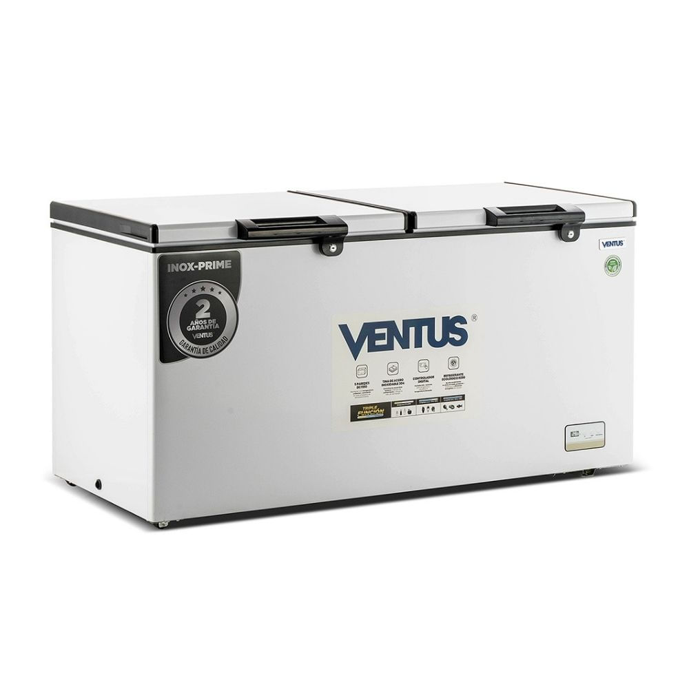 Congeladora Ventus Ctd-520 520L Acero Inoxidable Blanco