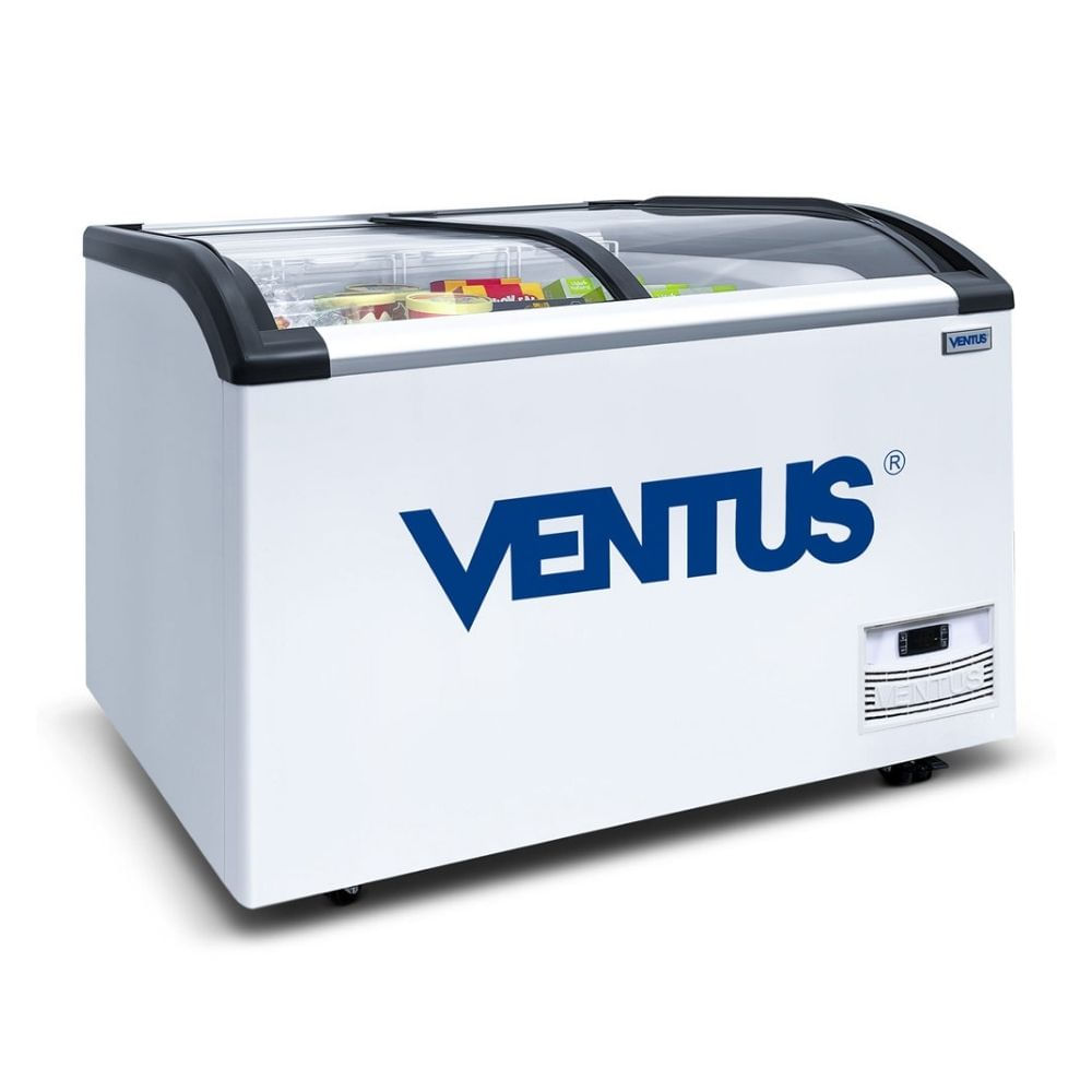 Congeladora Ventus Ctv-420Q Pro 420L Acero Blanco