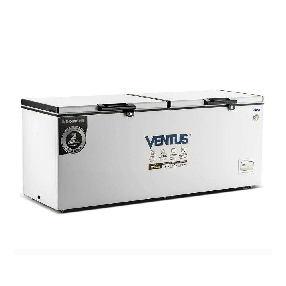 Congeladora Ventus Ctd-750 750L Acero Inoxidable Blanco