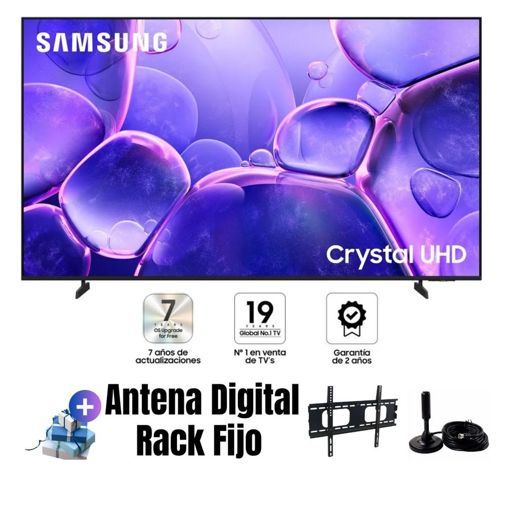 Televisor Samsung Smart TV 65'' Crystal UHD 4K UN65U8000FGXPE - Ant - Rack Fijo