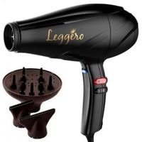 Secadora Profesional Gama Leggero Black Ion 2400 Watts