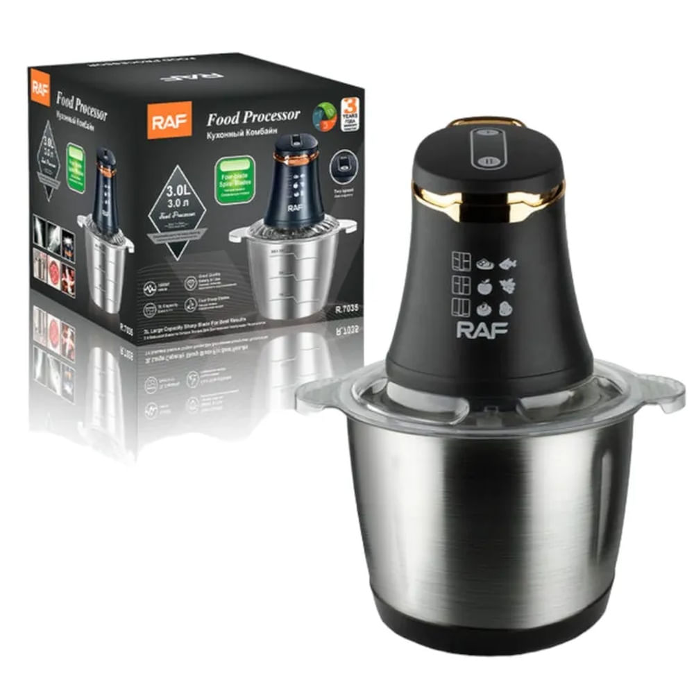 Picador Procesador Triturador De Carne Electrico De Metal 3l