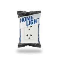 Pack x4 Tomacorriente Emp. Doble 16A con Tierra Elegant Home Light