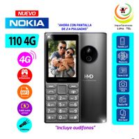 CELULAR BASICO NOKIA 110 4G DUAL SIM - NEGRO