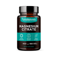 Magnesium Citrate PhiNaturals Soporte del sistema nervioso y función enzimática