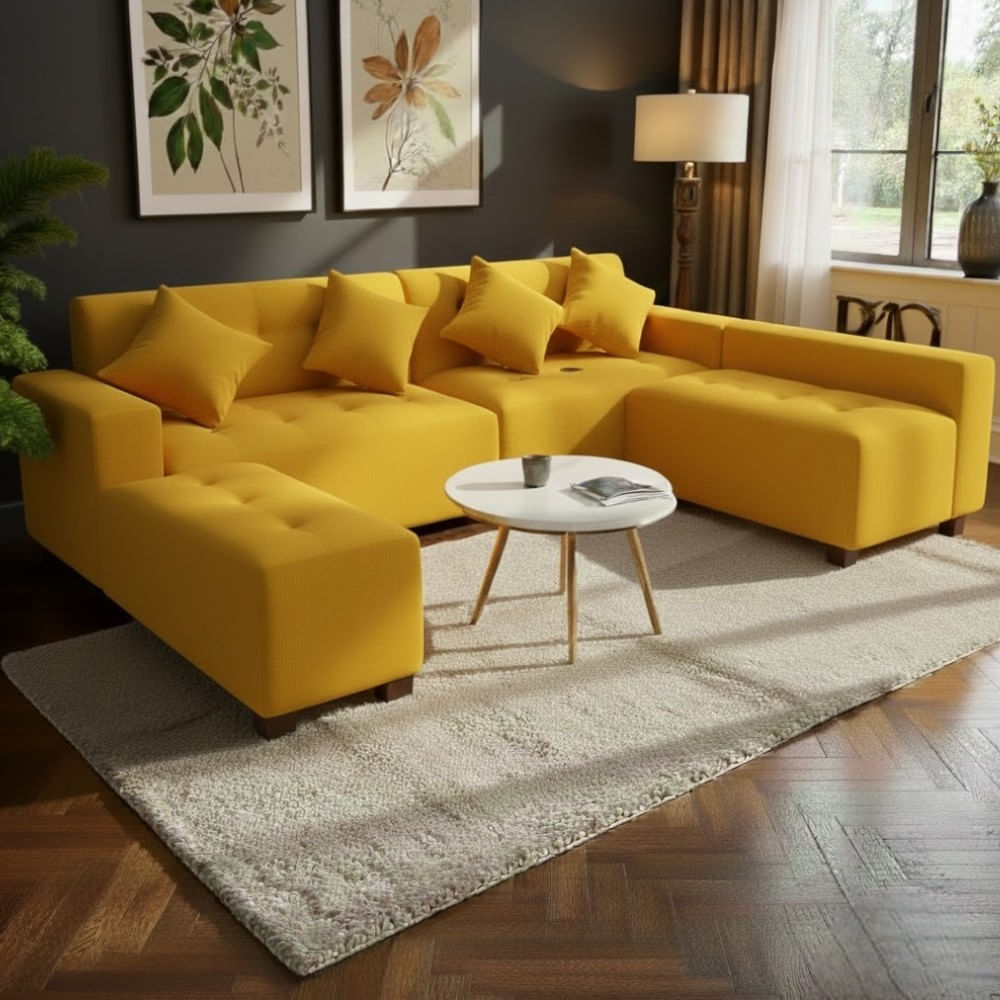 Juego de Sala Nina Amarillo Modular