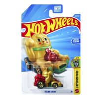 Hot Wheels Feline Lucky Dorado Gatito de la Suerte