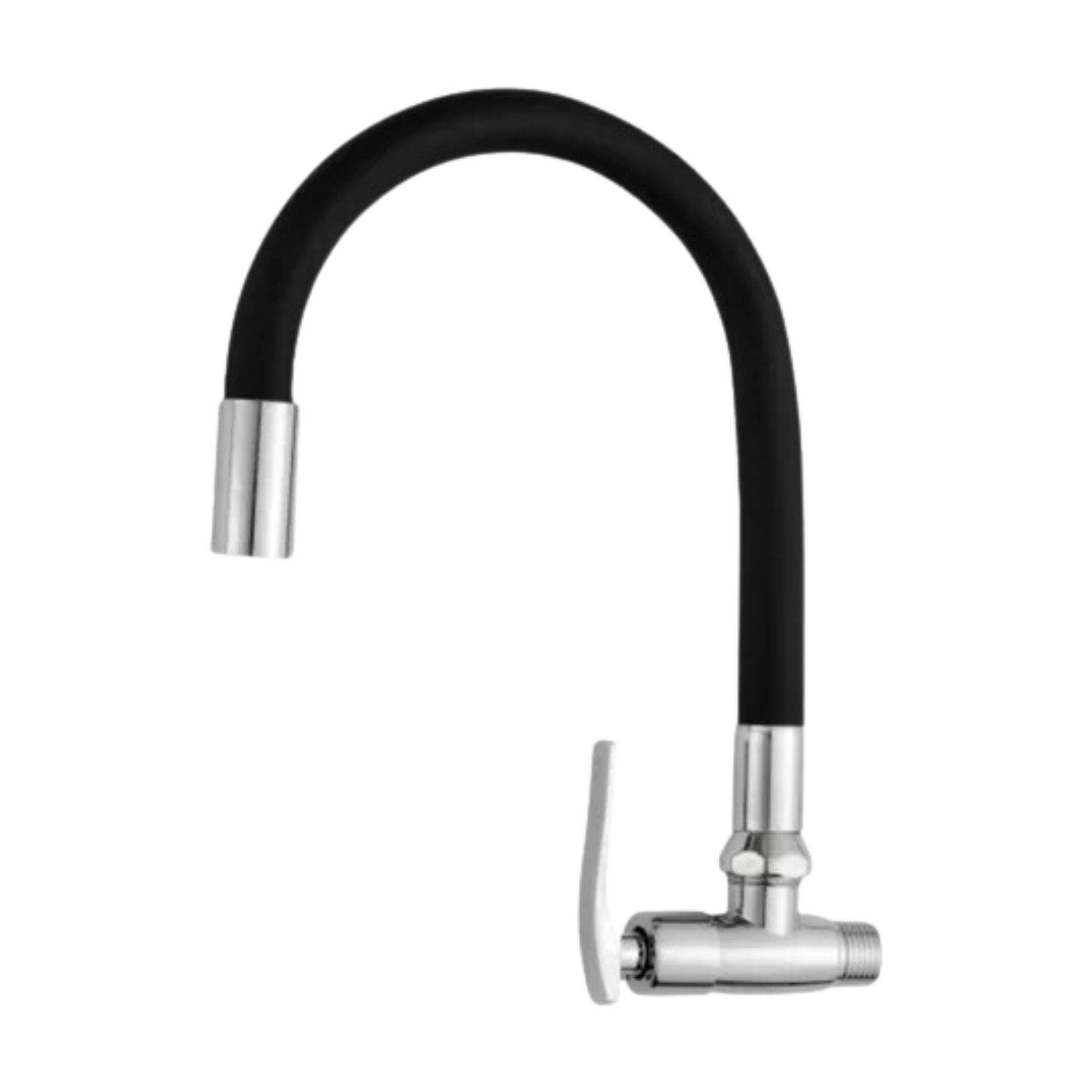 Llave Caño para Pared Flexible Negro 126245