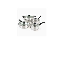 Juego de Ollas Oster Rametto 8 piezas Acero Inoxidable Plateado