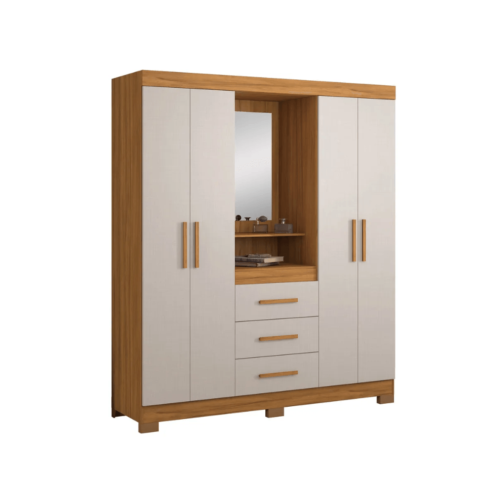 Ropero 4 Puertas 3 Cajones Nt-5015