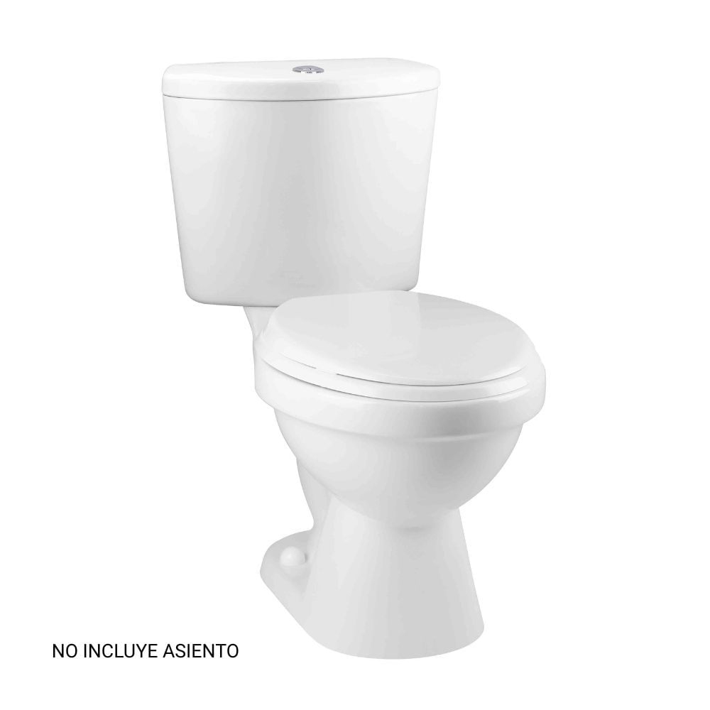 Inodoro 2 Piezas Trebol Premium Vitrificado Blanco Brillante