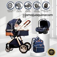 Coche Moisés Travel System MADRID Porta Bebé Blue