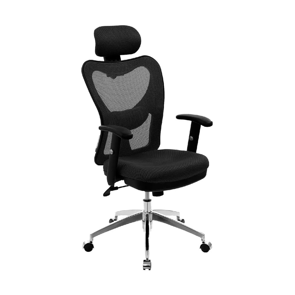 Silla de Oficina Ergonómica Roma Presidente Negro Ofideas