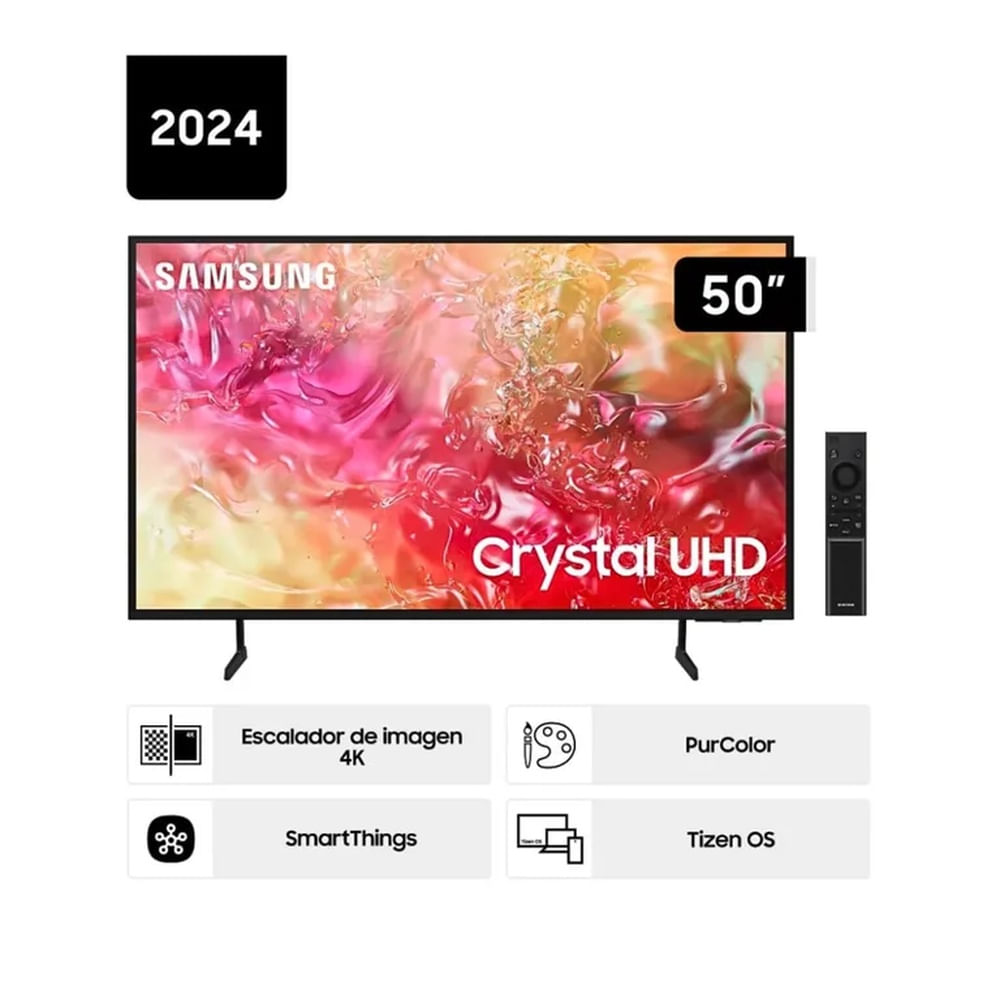 Televisor Samsung Led 50 pulgadas Crystal UHD 4K 50DU7000