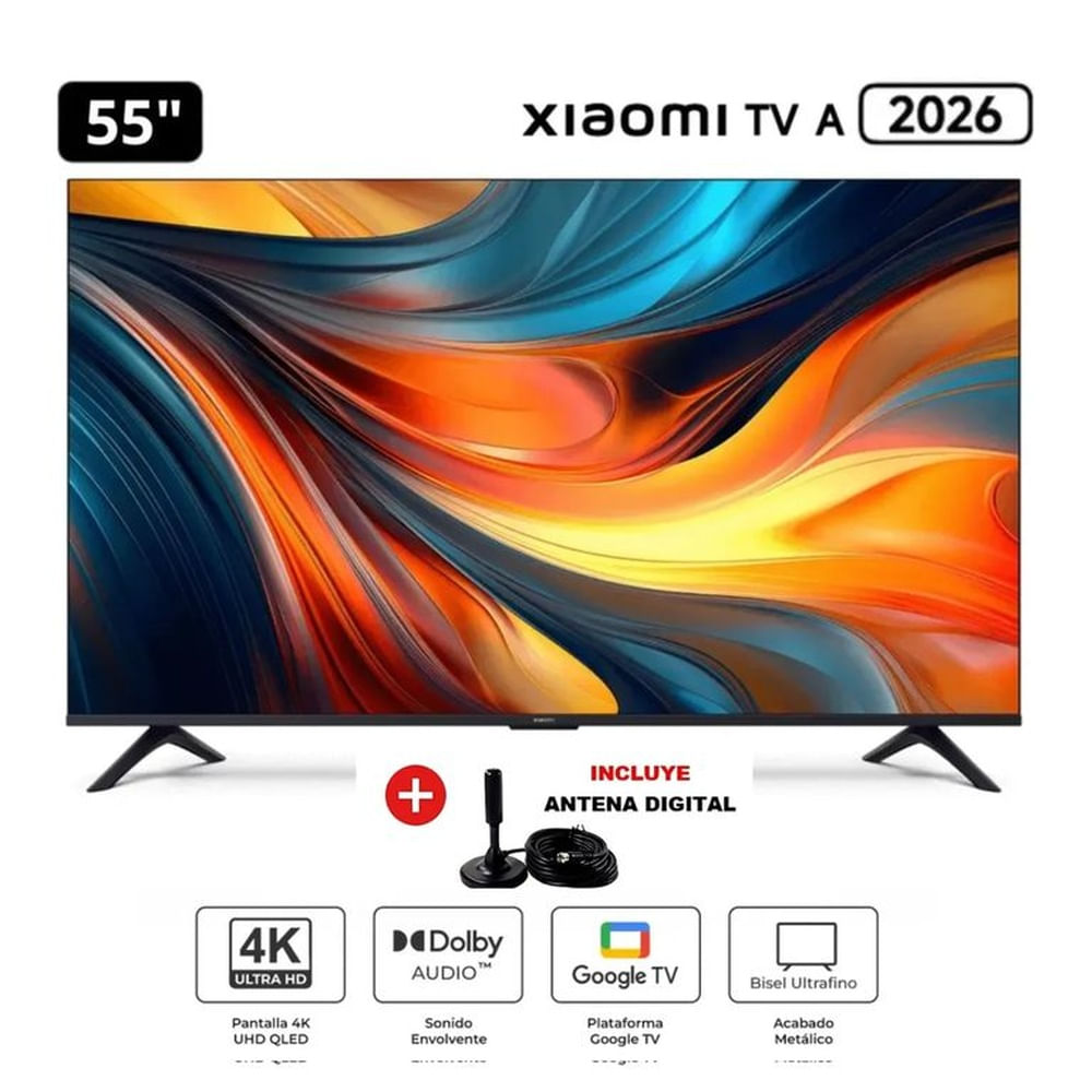 Televisor Xiaomi 55 UHD 4K 2026 + Antena Digital