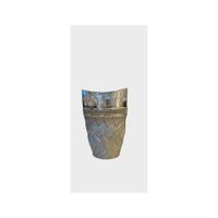 Jarrón Decorativo Moderno con Detalle Brillante - Adorno Elegante para Sala Regalo Ideal